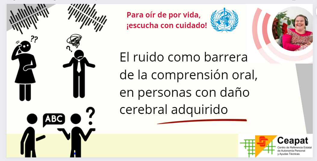 Inforgrafía El ruido coo barrera de la comprensión oral