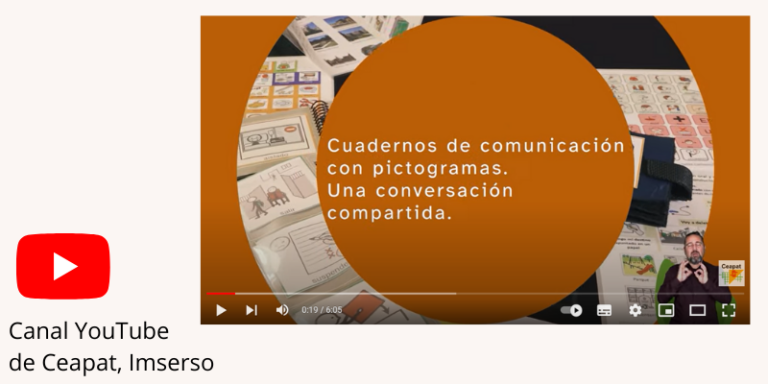 Cuadernos de comunicación con pictogramas. Una conversación compartida.