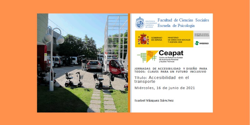 Portada de la quinta jornada del curso “Accesibilidad en el transporte”