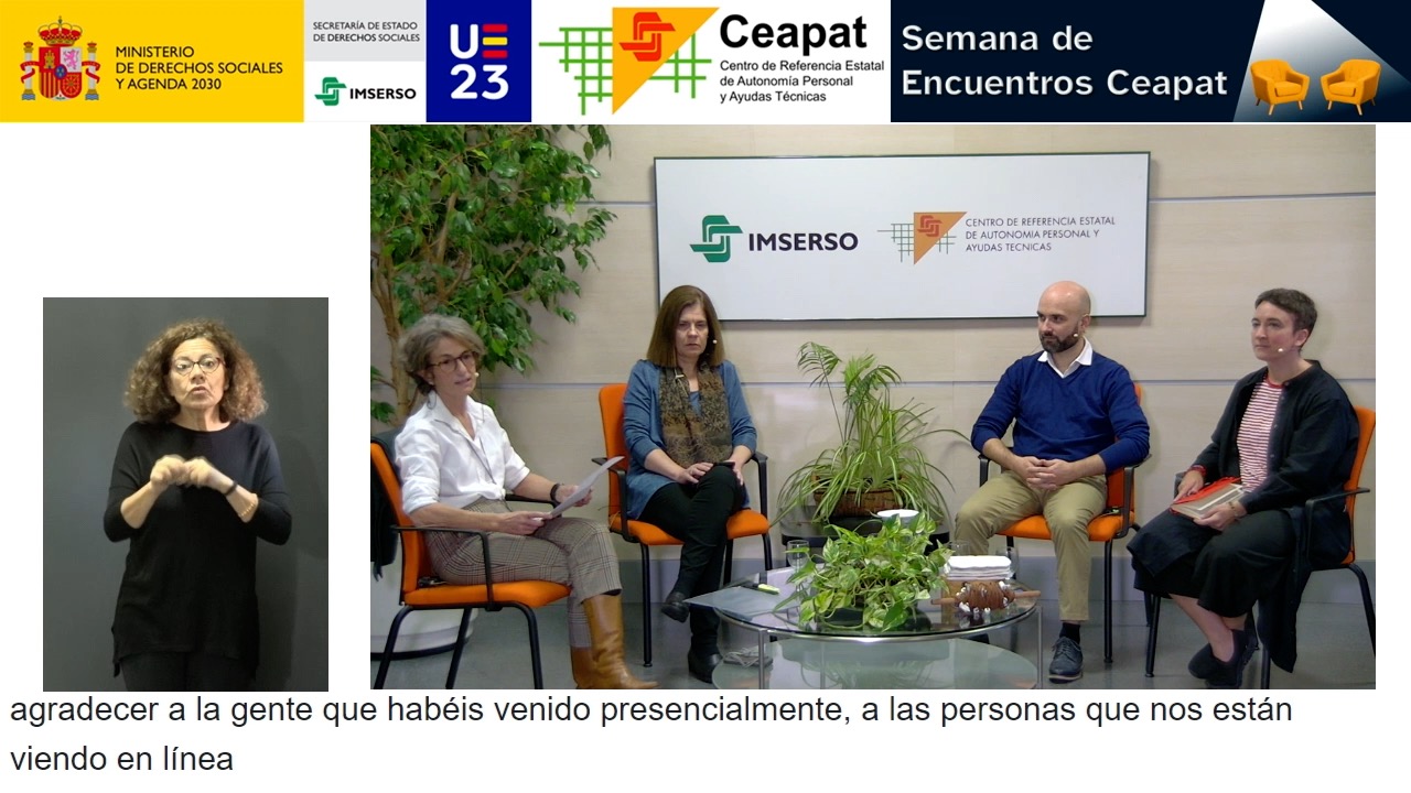 Ponentes del primer conversatorio Asistentes de la mesa 1