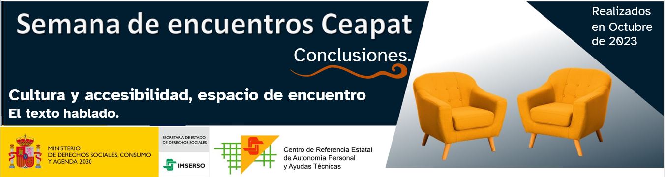 Cartel de la semana de encuentros Ceapat, 2023.